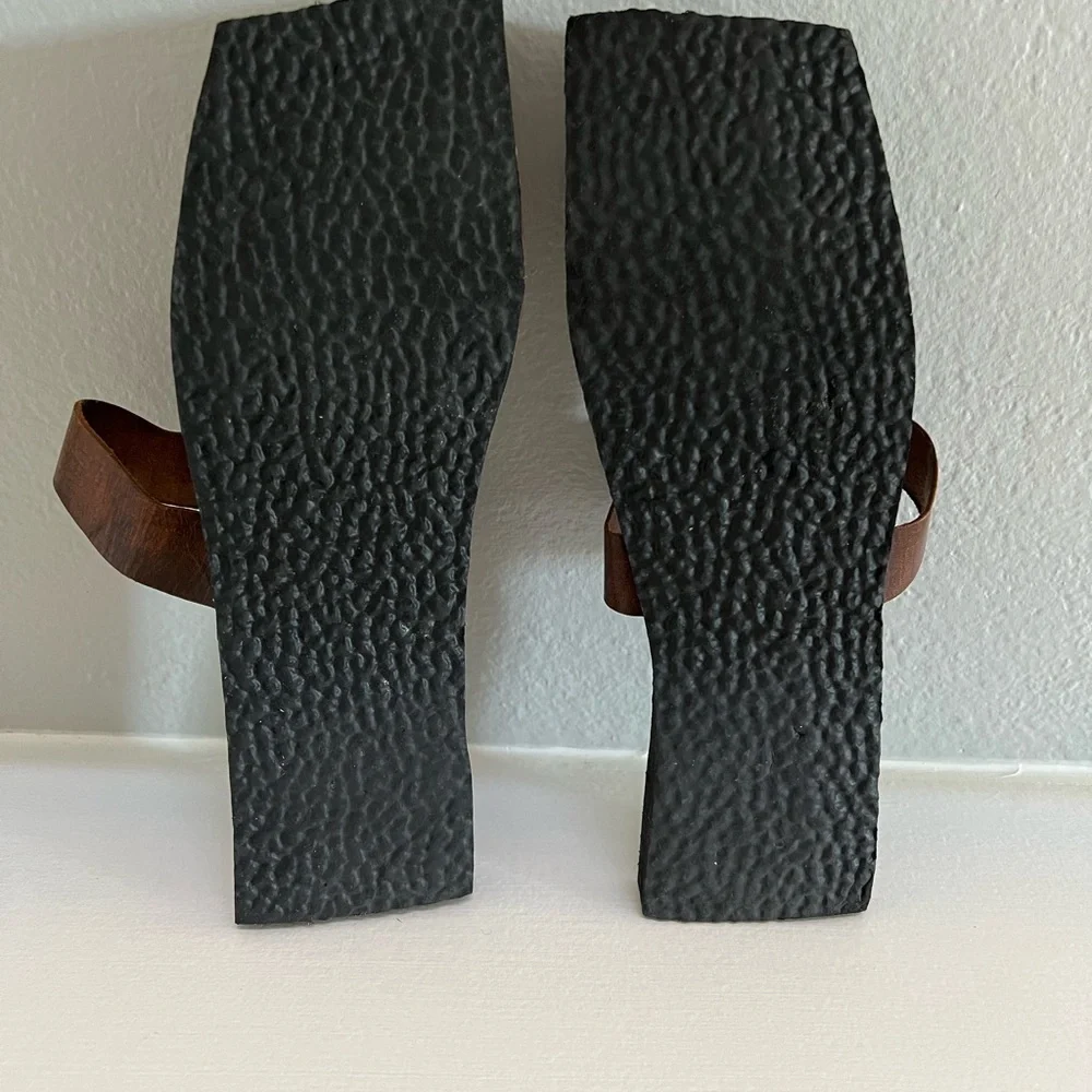 Leather Open Toe Sandals - Picture 2 of 2